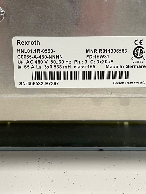 Mains choke HNL01 HNL01.1R-0590-C0065-A-480-NNNN R911306583 vsh - Afbeelding 3