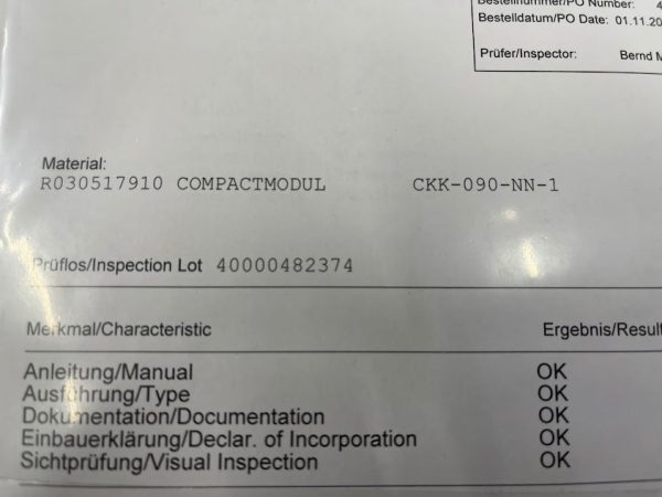 R030517910 Compactmodul CKK-090-NN-1 - Afbeelding 2