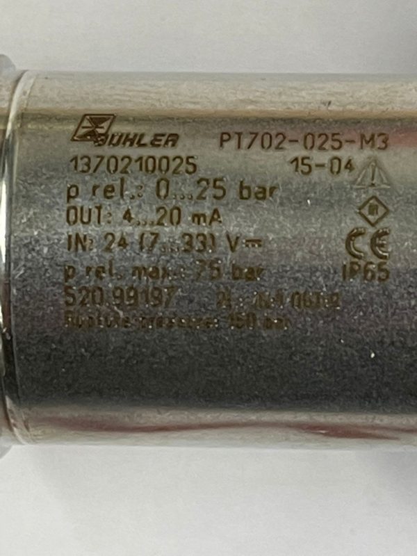 Buhler PT702-025-M³ 1370210025 Pressure transduce R901449701 - Afbeelding 2