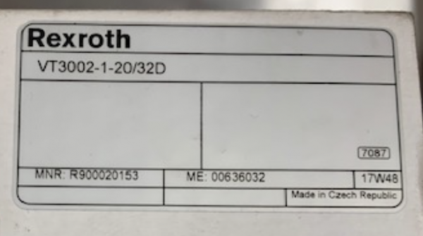 VT3002-1-20/32D R900020153 - Afbeelding 2