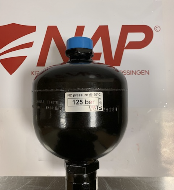 Membraam accumulator 0,75L PS 125 BAR FA/N2-GAS