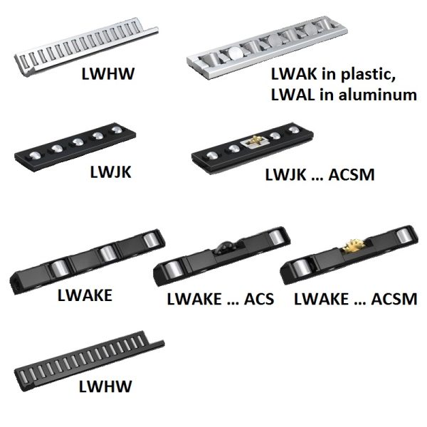 M/2230218 - LWAKE 6X19 ACS - Kruisrollen in plastic kooi met anti kruip systeem ACS
