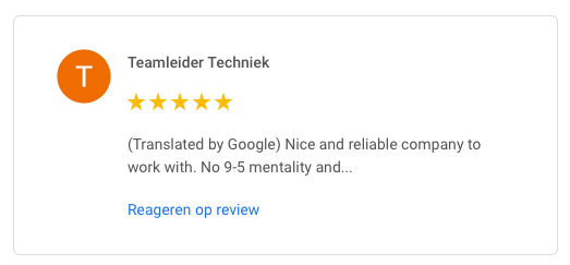 Teamleider Techniek